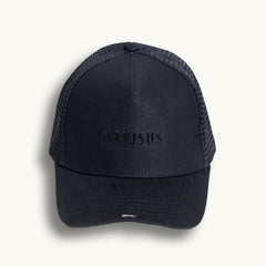 Patchify | Trucker Cap Jet Black - Customize with Magnetic