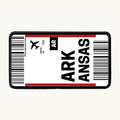 Arkansas Flight Ticket Patch