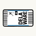 Delaware Flight Ticket Patch
