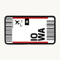 Iowa Flight Ticket Patch