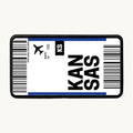 Kansas Flight Ticket Patch