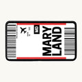 Maryland Flight Ticket Patch