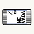 Nevada Flight Ticket Patch