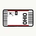 Ohio Flight Ticket Patch