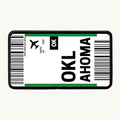 Oklahoma Flight Ticket Patch