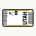 Utah Flight Ticket Patch